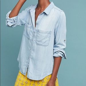 Cloth & Stone Classic Chambray Buttondown, XS